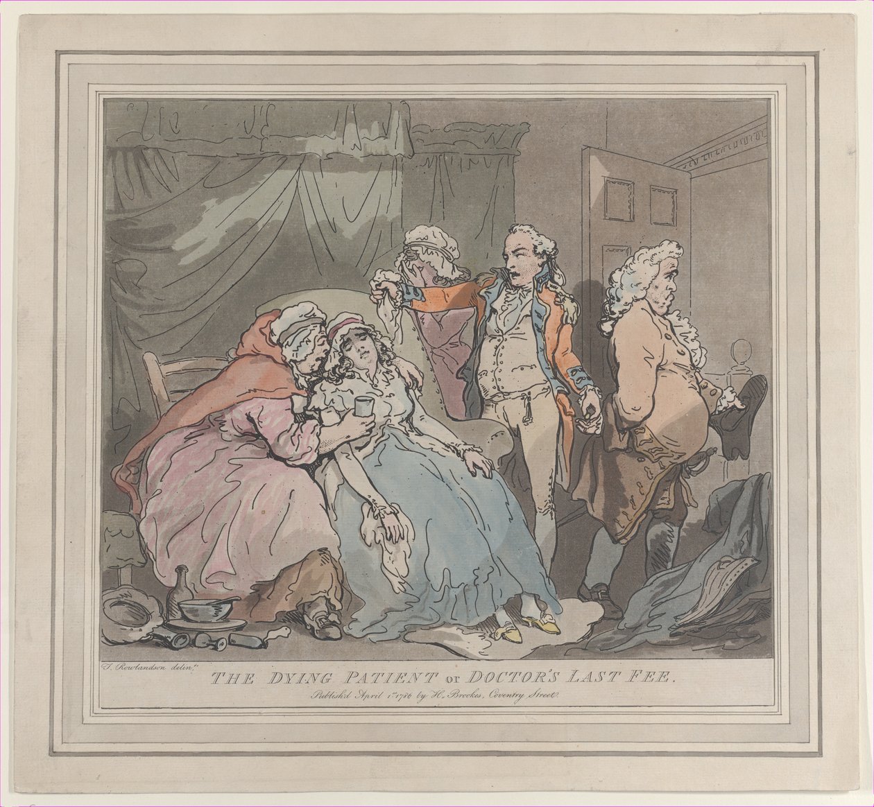 Le patient mourant, ou le dernier honoraire du docteur, 1er avril 1786 - Unbekannt