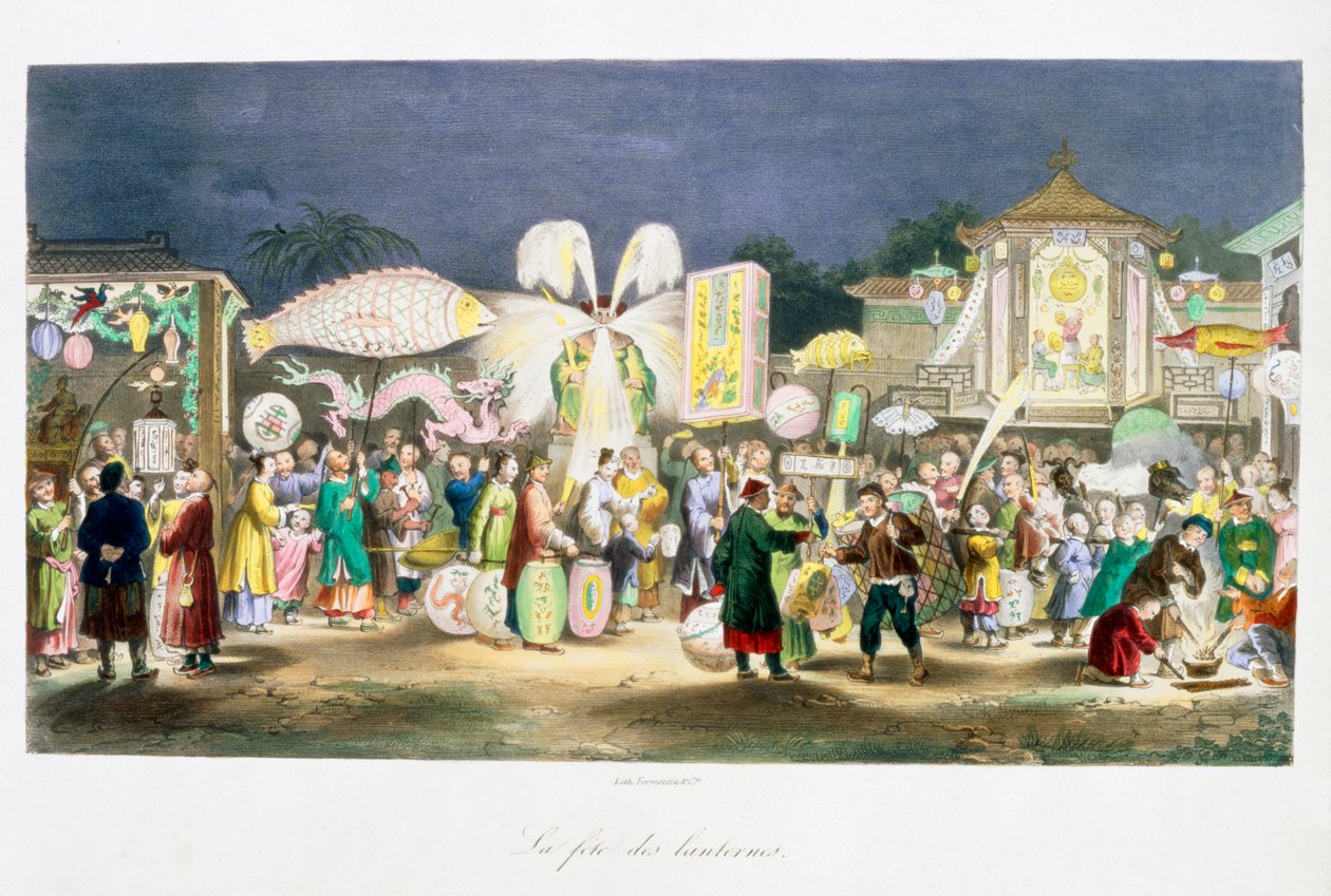 Le Festival des Lanternes, Chine, 1824-1827 - Unbekannt
