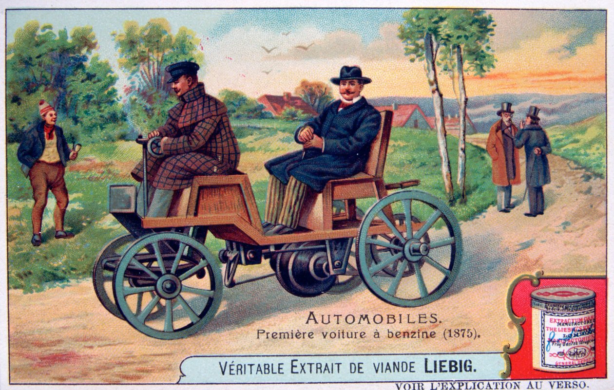 La première automobile à benzine, 1875, vers 1900 - Unbekannt