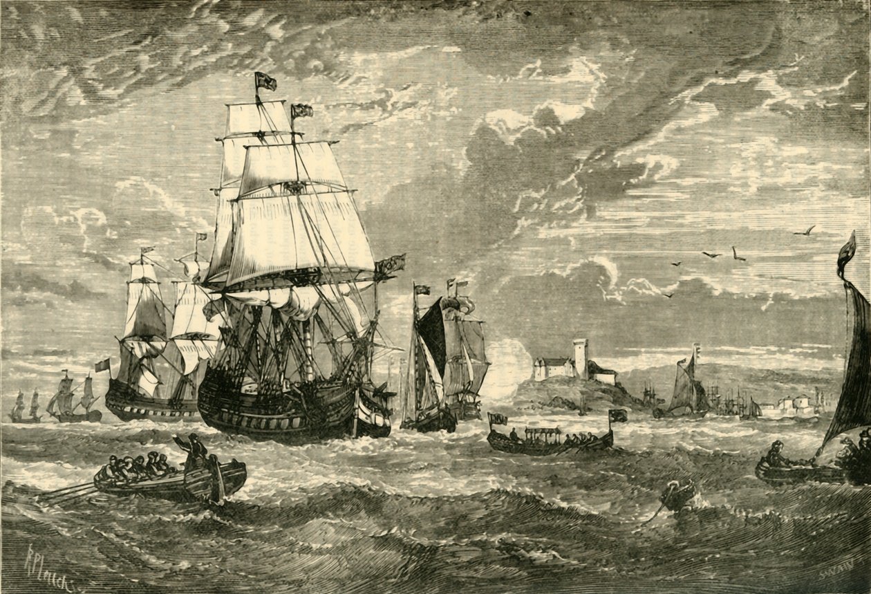 La Première Flotte de la Compagnie des Indes Orientales quittant Woolwich, 1601, 1890 - Unbekannt