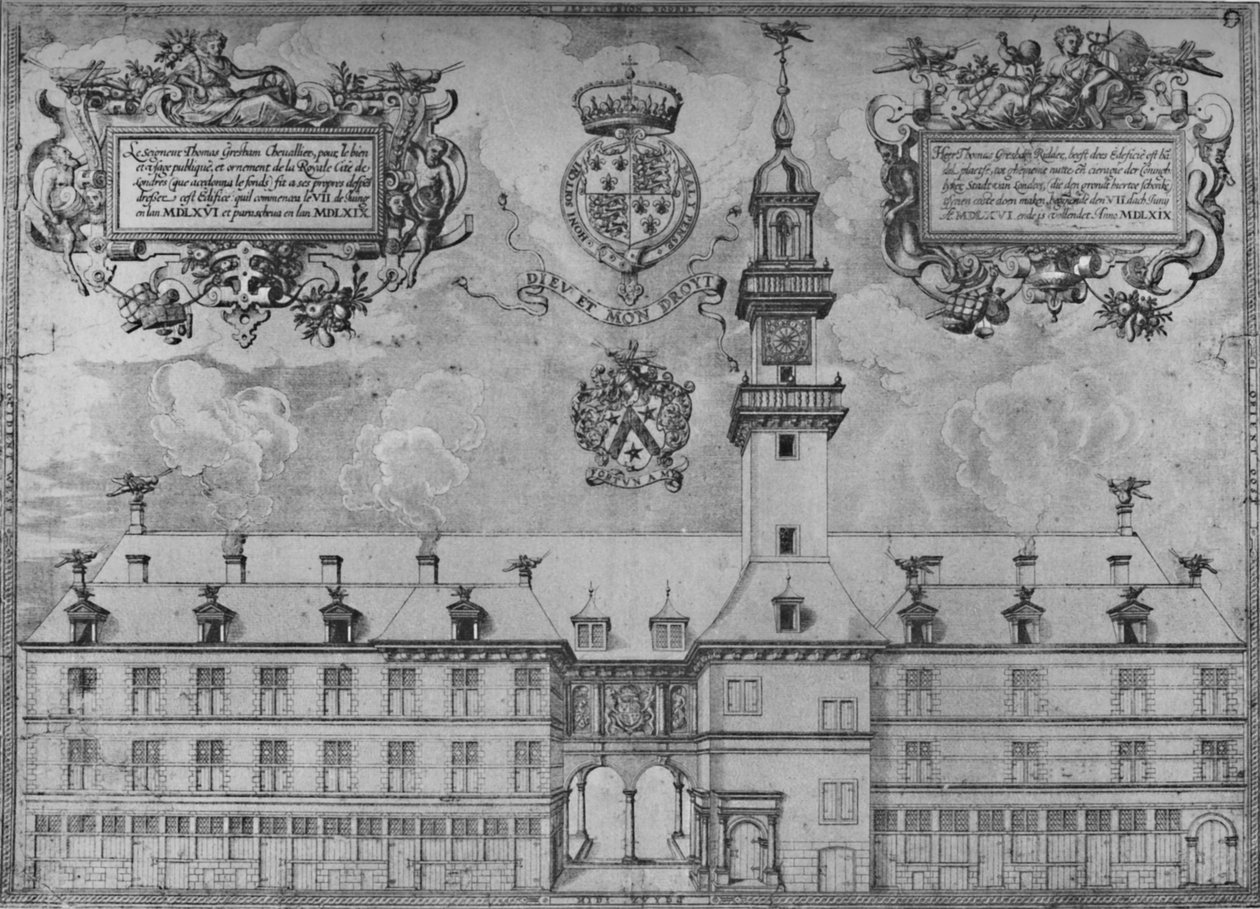 La première Bourse royale en 1569, 16e siècle, 1928 - Unbekannt