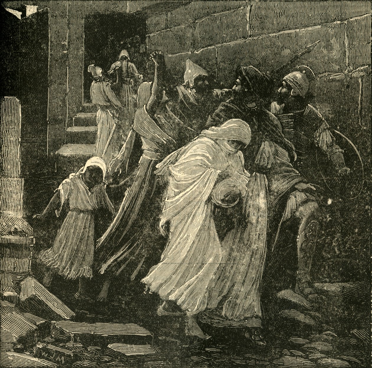 La fuite de Sédécias, 1890 - Unbekannt