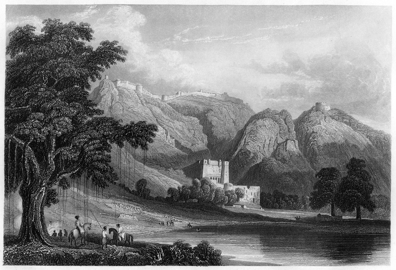 La forteresse de Bowrie, Rajpootana, Inde, c1860 - Unbekannt