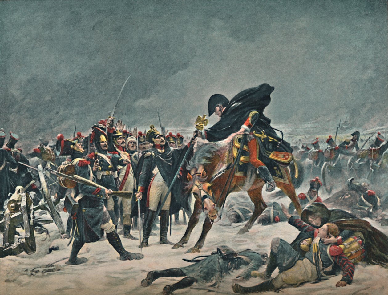 Le Quatorzième de Ligne à Eylau, février 1807, 1896 - Unbekannt