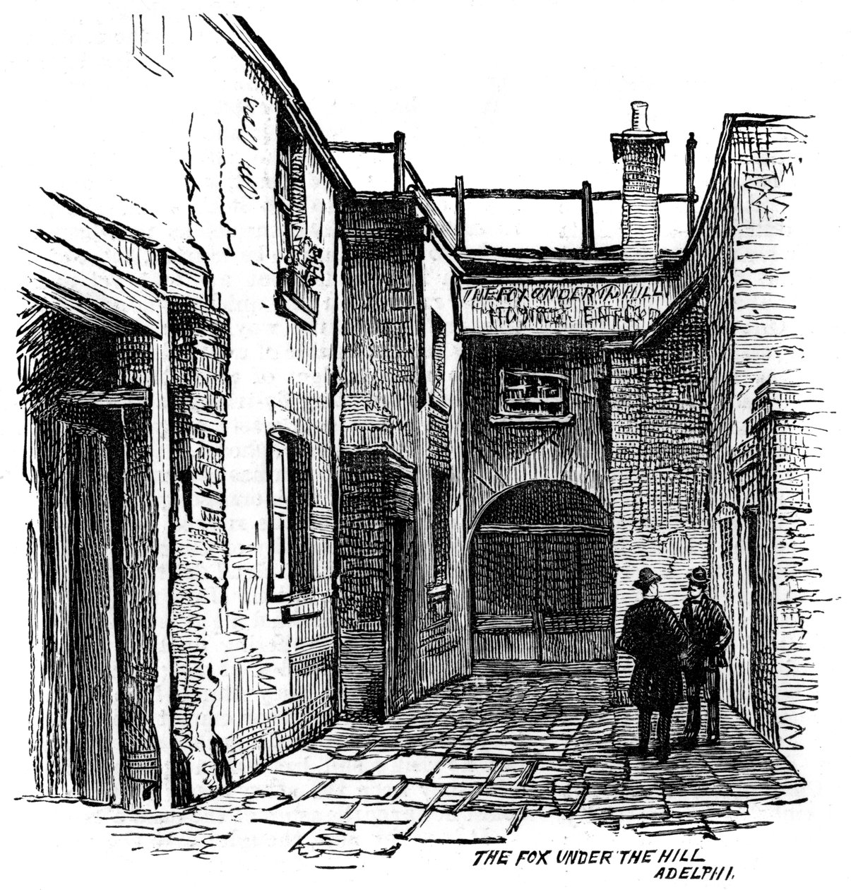 Le Renard sous la colline, pub, Adelphi, Westminster, Londres, 1887 - Unbekannt