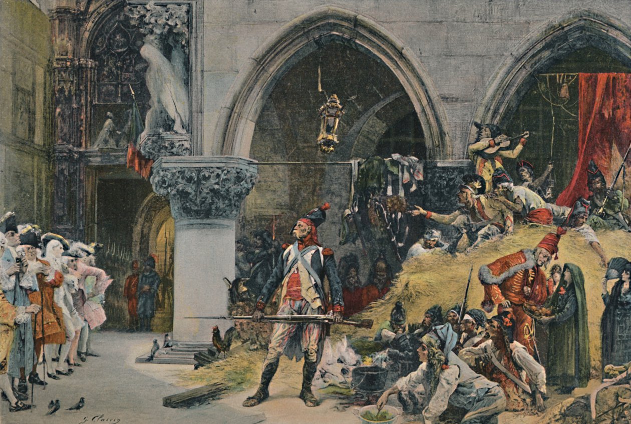 Les Français devant le Palais des Doges, Venise - Unbekannt