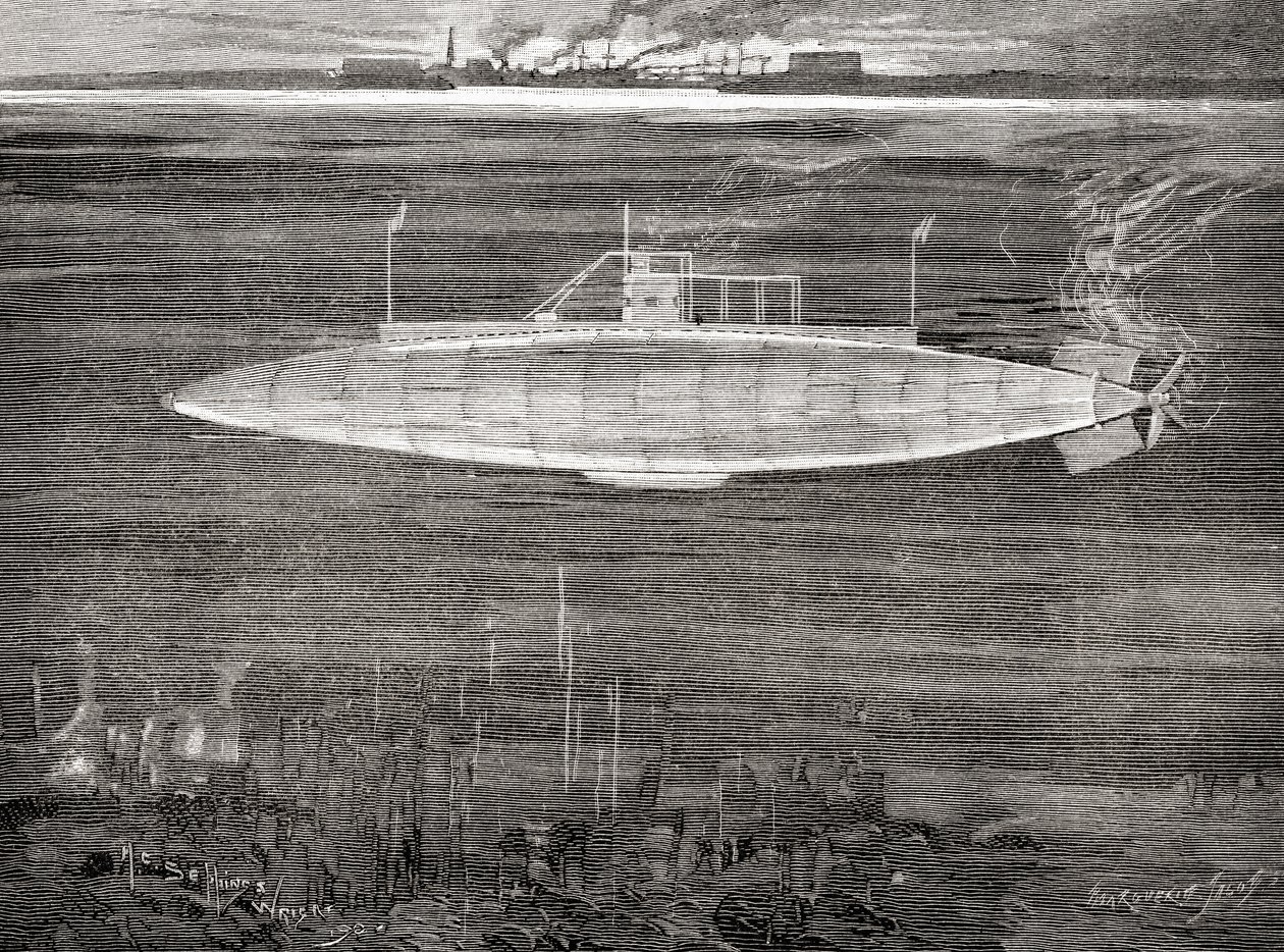Le sous-marin de la marine française Gustave Zédé, lancé en 1900 - Unbekannt