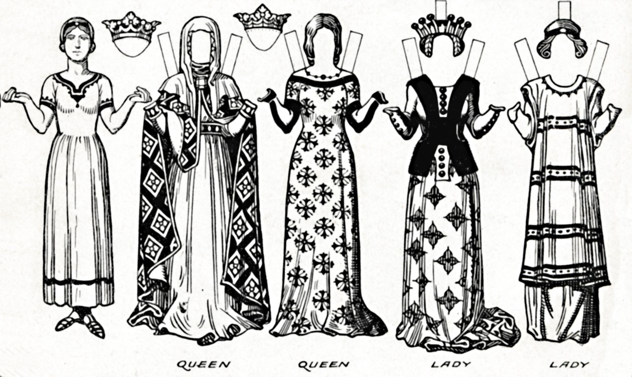 La galerie du costume britannique : robe portée sous le règne du premier Édouard - Unbekannt