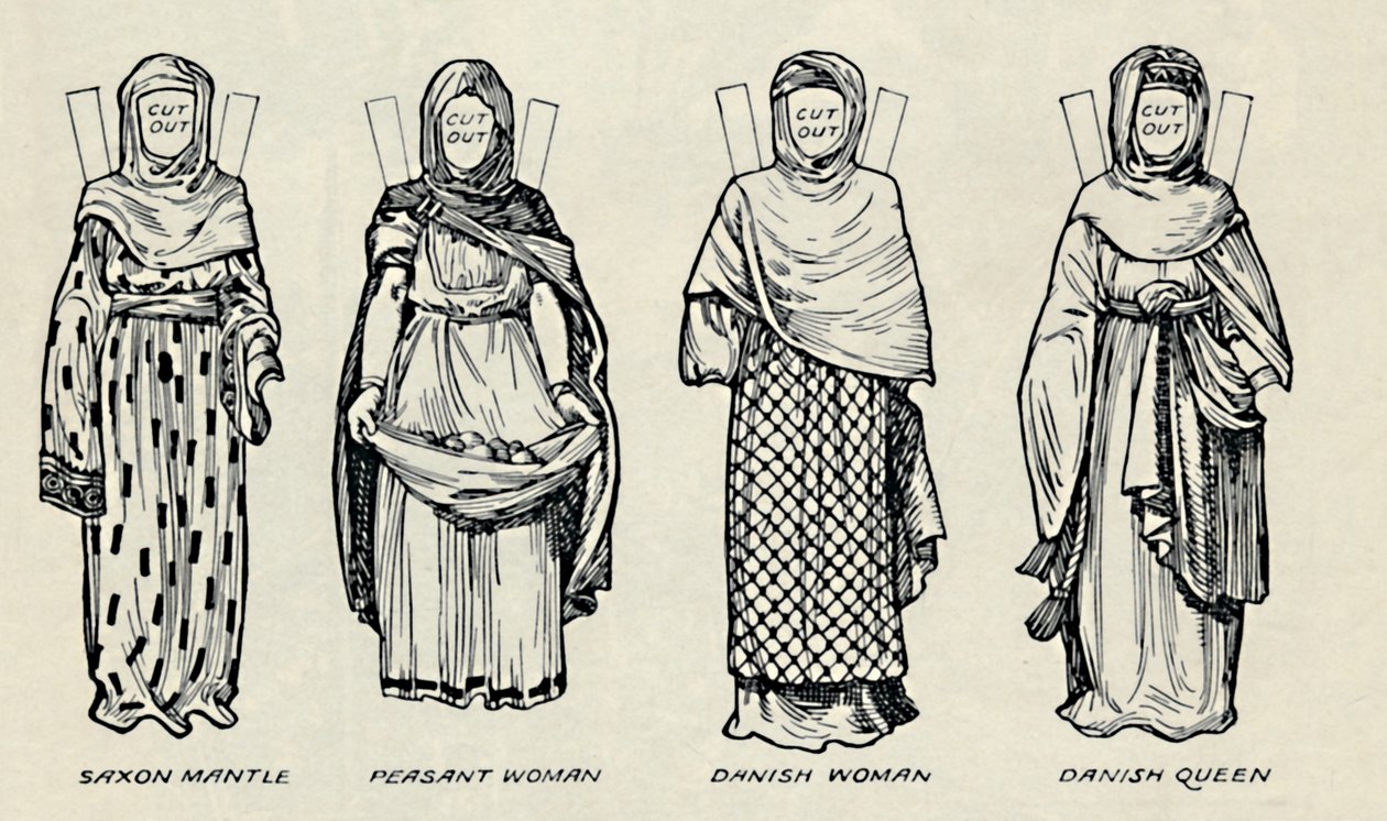 La Galerie du Costume Britannique : La tenue des Danois et des Anglo-Saxons tardifs, c1934 - Unbekannt