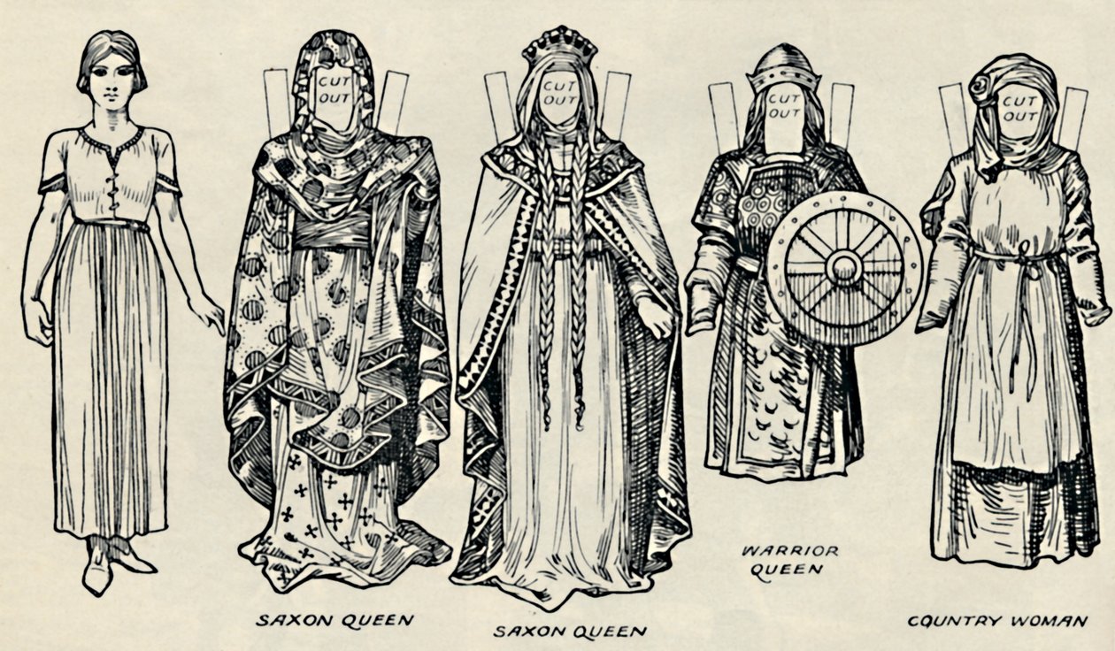 Galerie du costume britannique : La tenue des Danois et des Anglo-Saxons tardifs, vers 1934 - Unbekannt