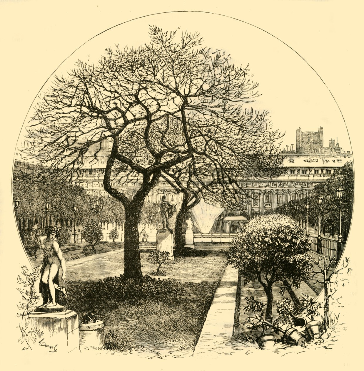 Les Jardins du Palais Royal, Paris, 1890 - Unbekannt