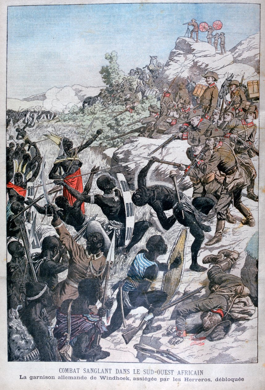 La garnison allemande de Windhoek, assiégée par les Herero, Afrique du Sud-Ouest, 1904 - Unbekannt