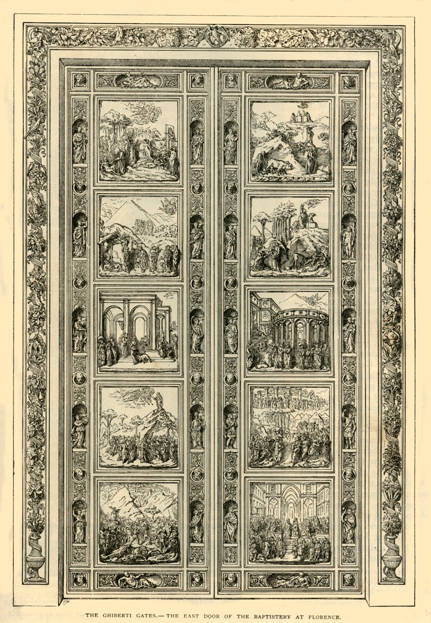 Les Portes de Ghiberti - La Porte Est du Baptistère à Florence, 1882 - Unbekannt