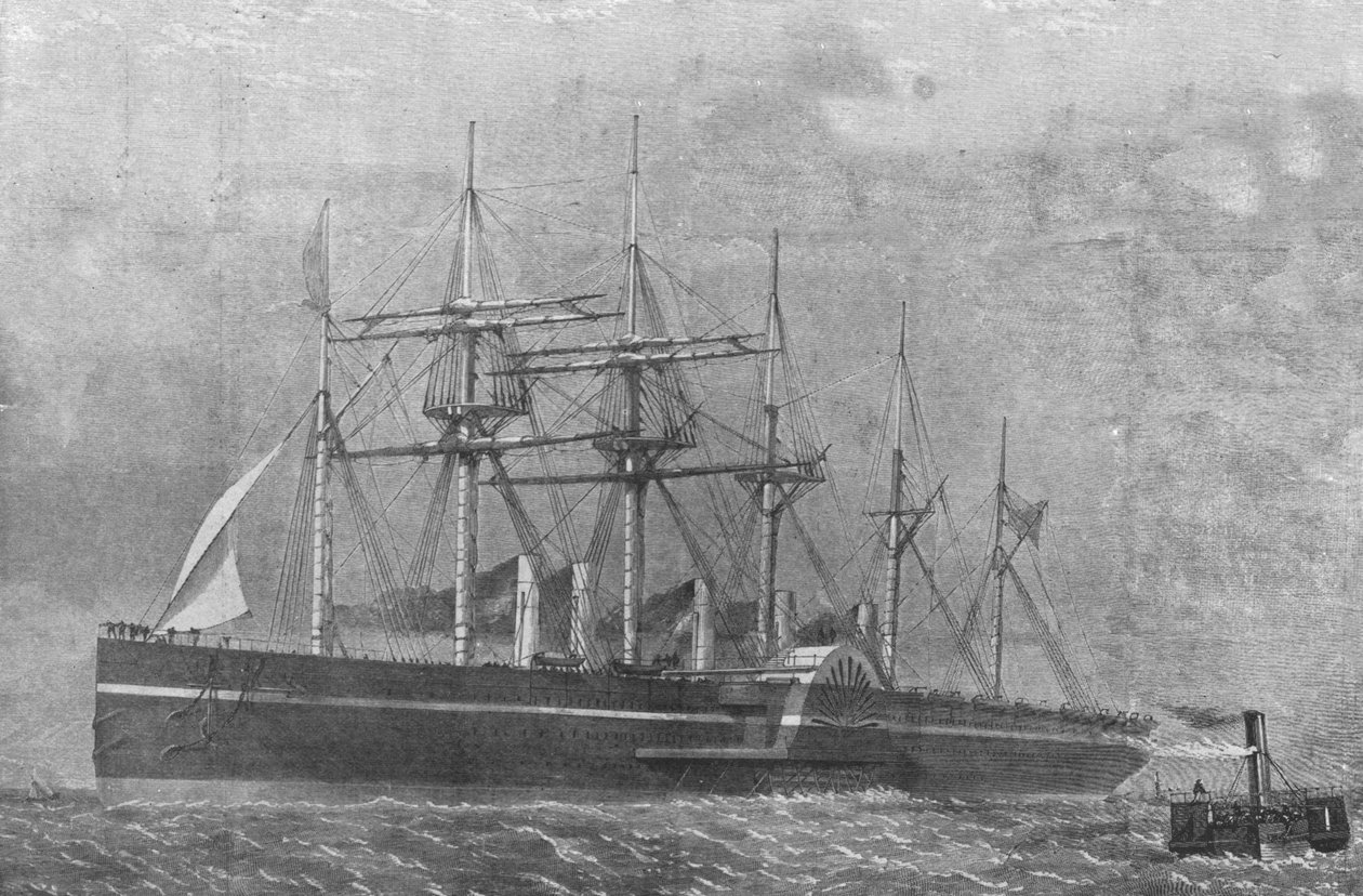 Le Great Eastern : Le navire quittant Southampton pour son premier voyage, 17 juin 1860 - Unbekannt