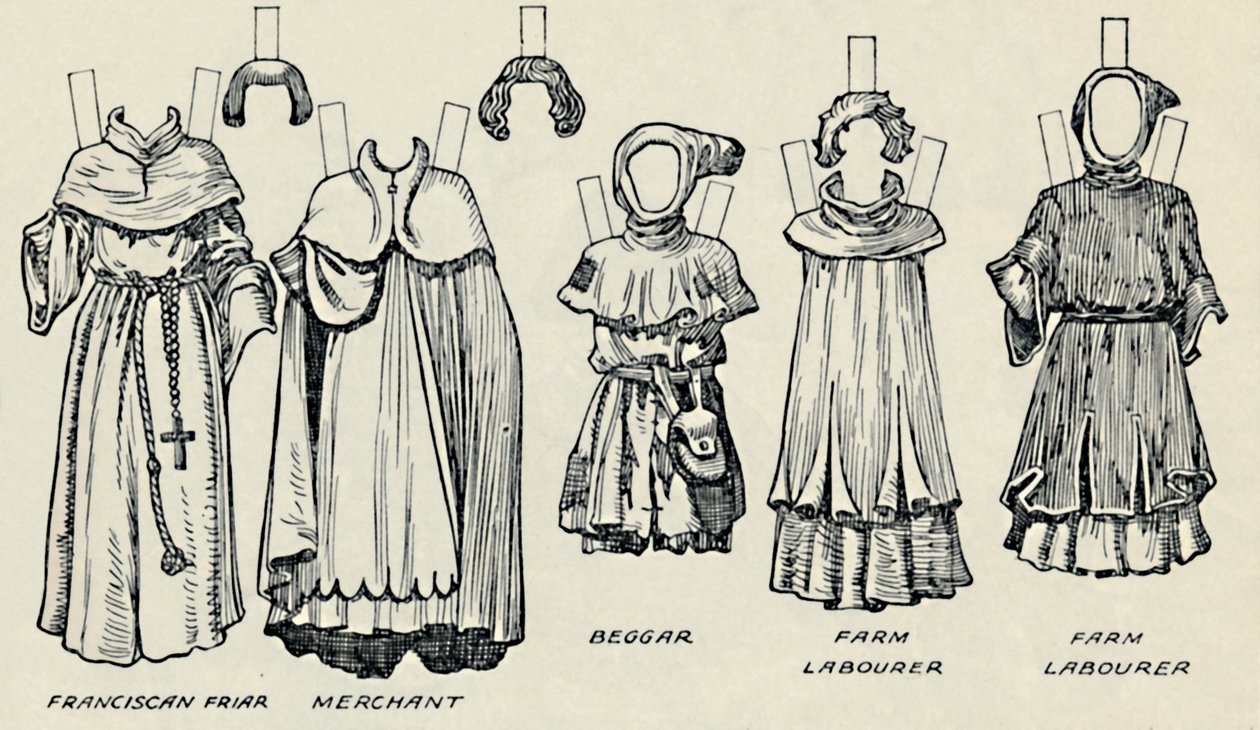 La Grande Galerie du Costume Britannique : Tenues variées portées à l