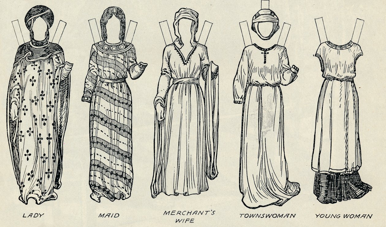 La Grande Galerie du Costume Britannique : Tenues variées portées à l