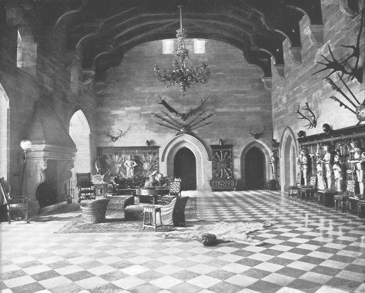 La Grande Salle, Château de Warwick, Warwickshire, 1894 - Unbekannt