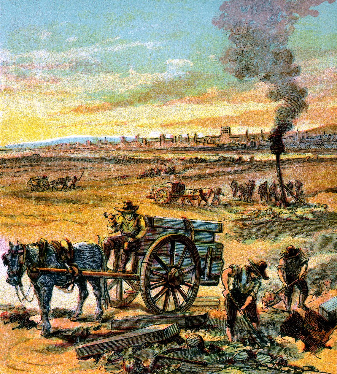 La Grande Peste de 1665, vers 1850 - Unbekannt