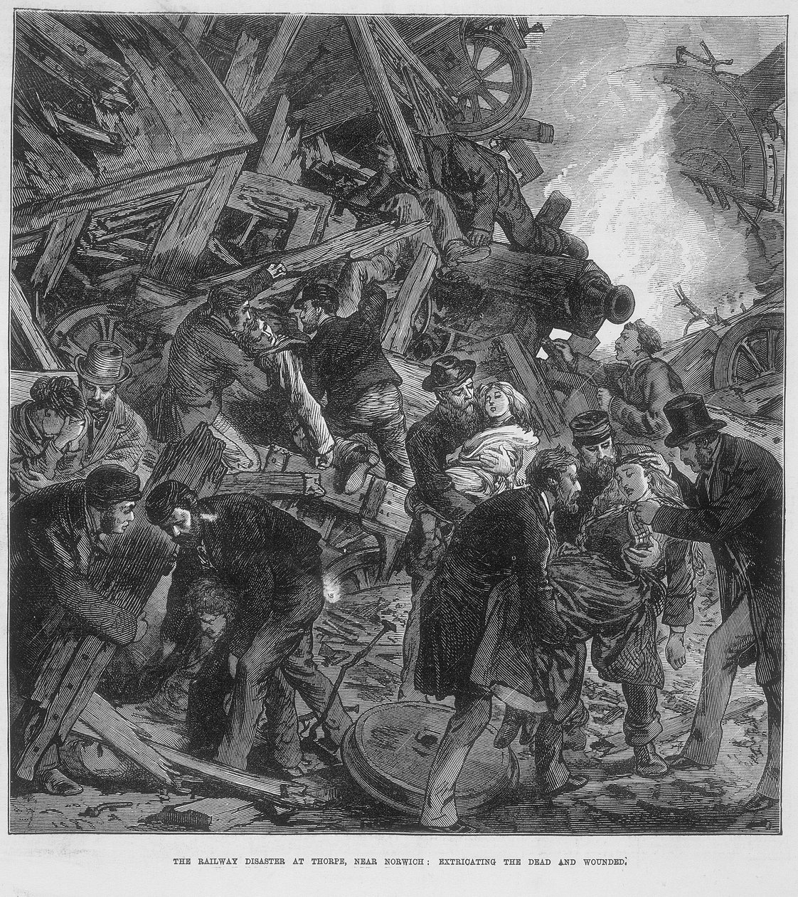 Catastrophe du Great Western Railway à Thorpe près de Norwich, 10 septembre 1874 - Unbekannt