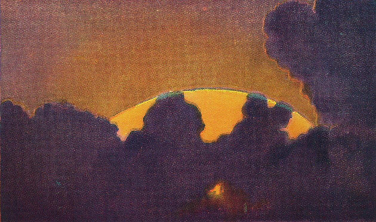 Le Rayon vert au coucher du soleil, couleur prismatique la plus rare réfractée par l