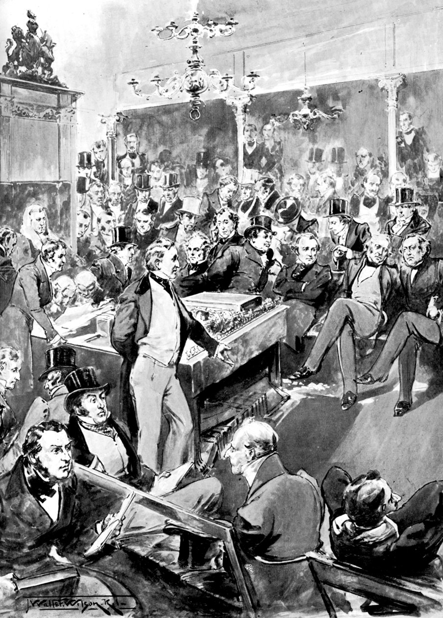 La Chambre des communes en 1846, vers 1905 - Unbekannt