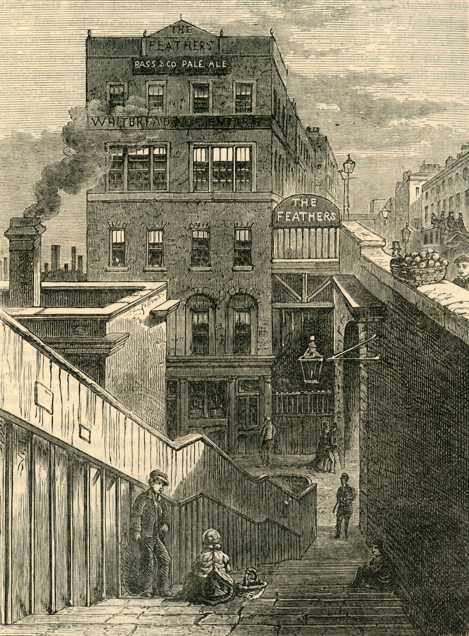 Les maisons sur Waterloo Bridge Road, c1878 - Unbekannt