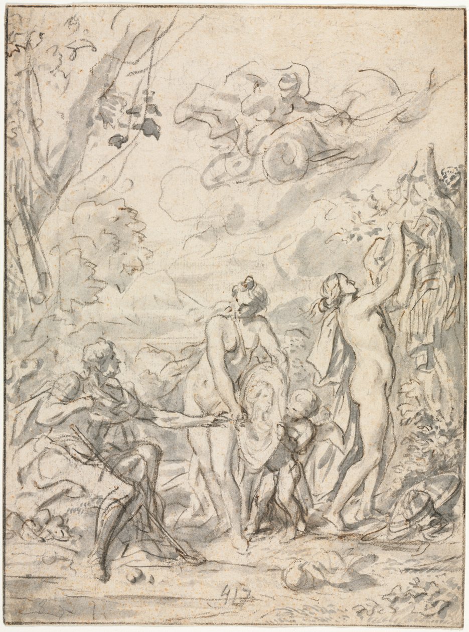 Le Jugement de Paris, vers 1740-1750 - Unbekannt