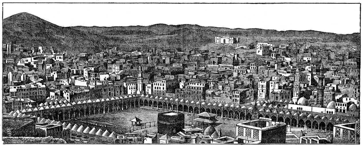 La Kaaba, mosquée Masjid al-Haram, La Mecque, 1877 - Unbekannt