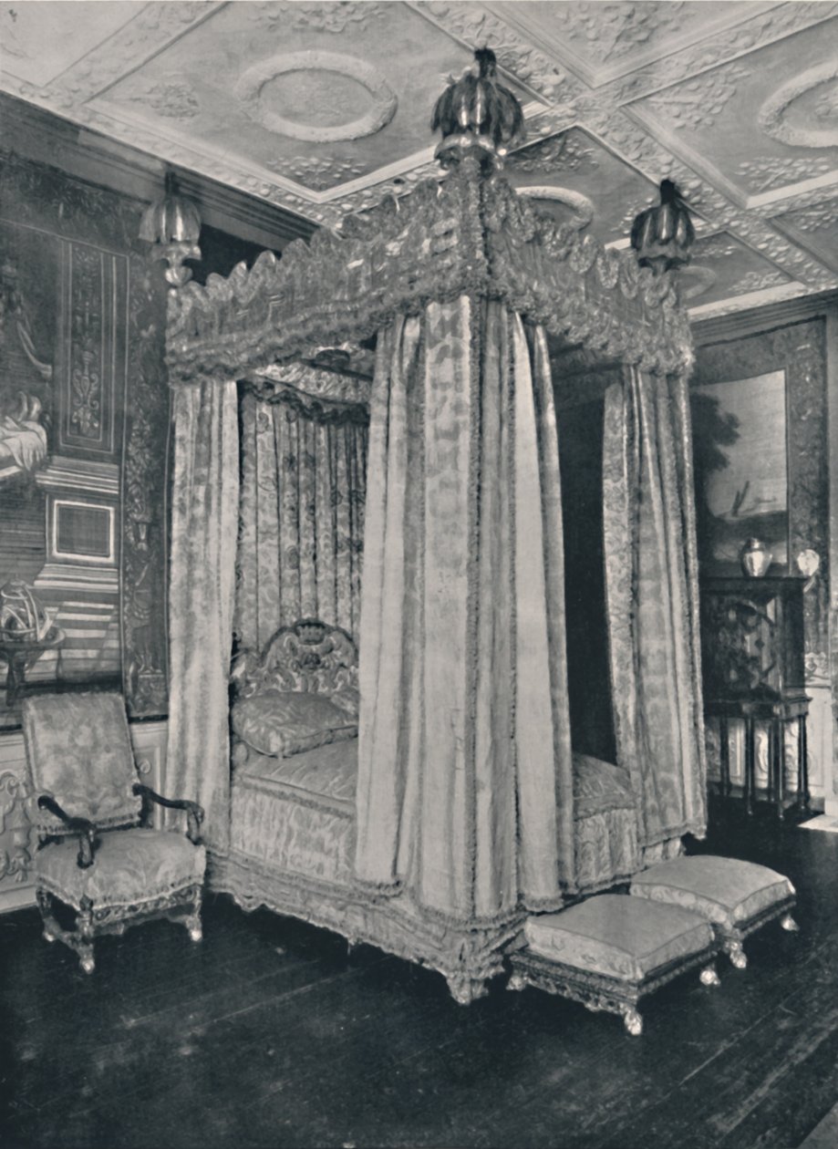 La chambre du roi à Knole. Lit fait pour Jacques Ier, 1928 - Unbekannt