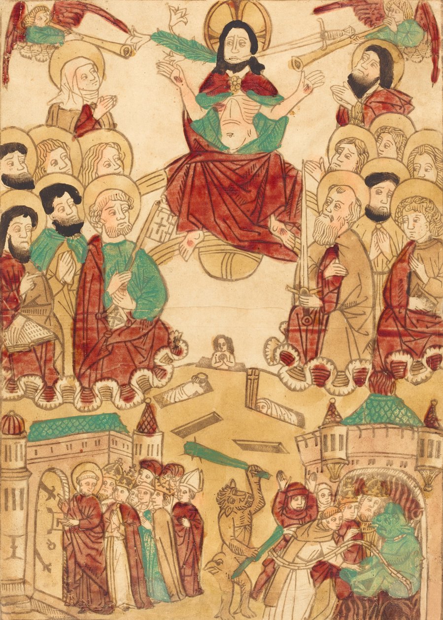 Le Jugement dernier avec les apôtres, vers 1460 - Unbekannt