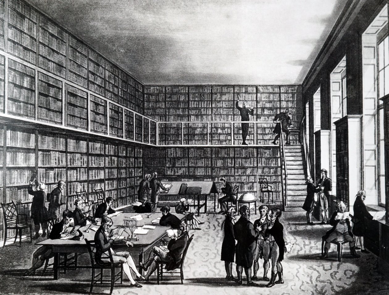 La bibliothèque de la Royal Institution, rue Albemarle - Unbekannt