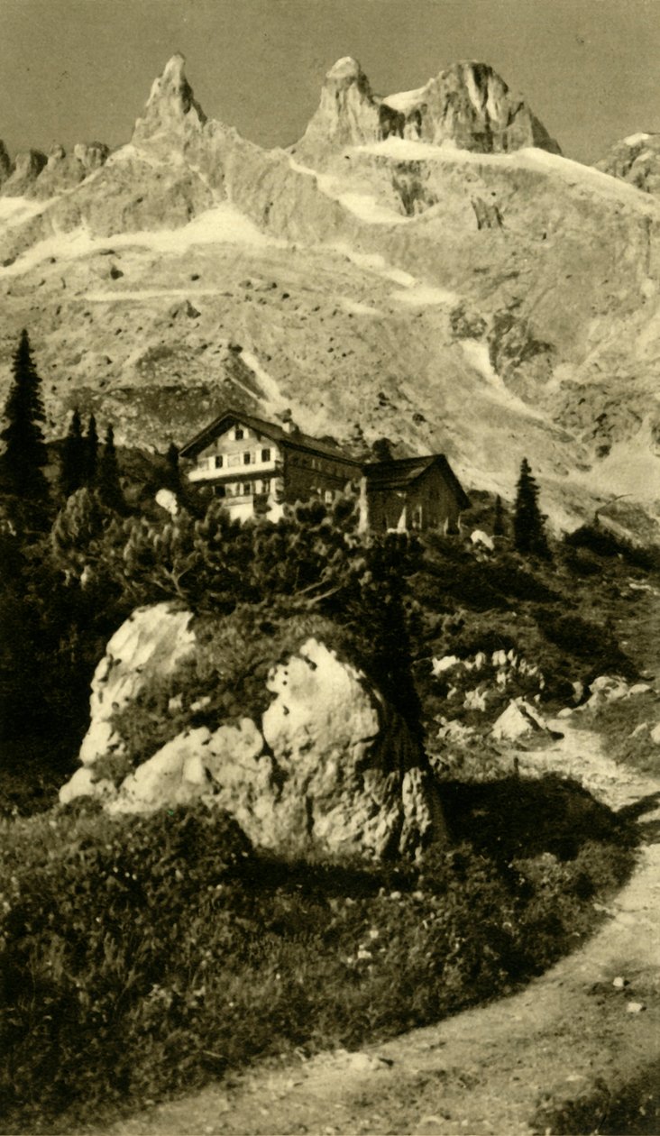 La cabane Lindauer au pied des Drei Türme, Autriche, vers 1935 - Unbekannt