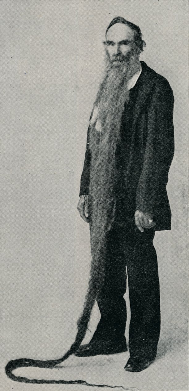 La plus longue barbe enregistrée, 1896, 1910 - Unbekannt