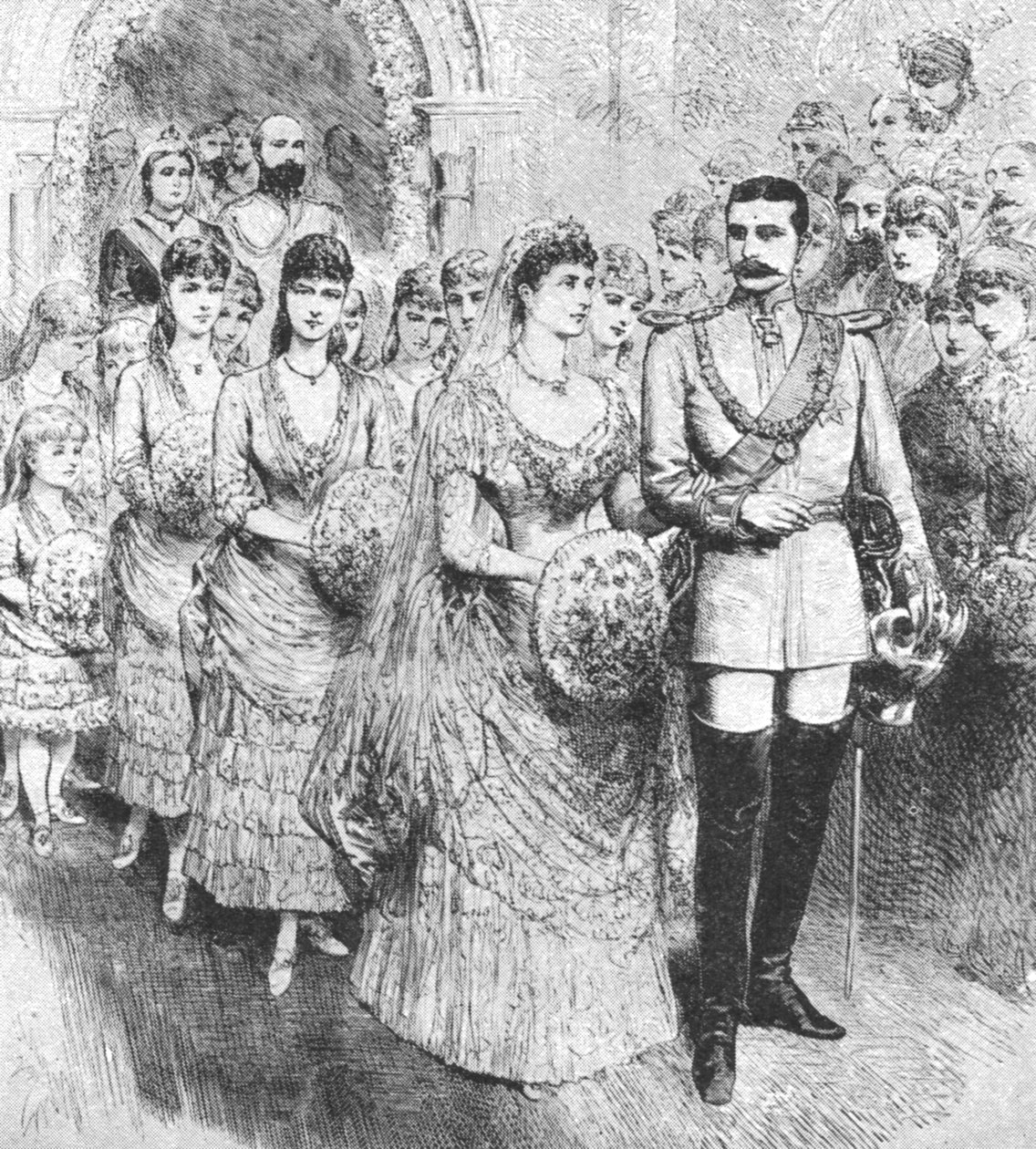 Le mariage de la princesse Béatrice avec le prince Henri de Battenberg - Unbekannt
