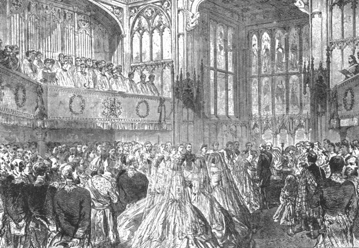 Le mariage de la princesse Hélène avec le prince Christian de Schleswig-Holstein, 1866 - Unbekannt