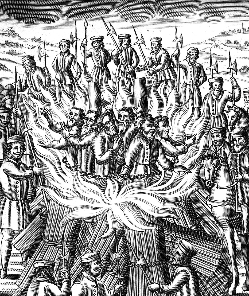 Le Martyre de six hommes à Brainford, 1558 - Unbekannt