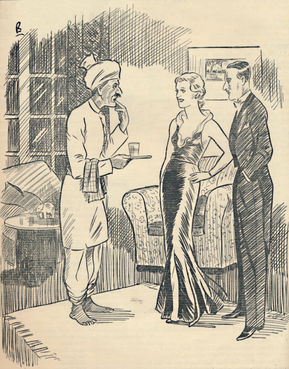 La Memsahib aérant son nouvellement acquis hindoustani, 1936 - Unbekannt