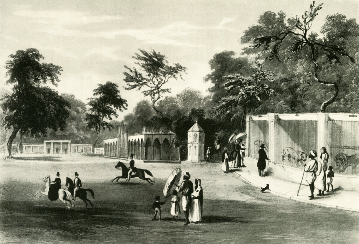 La Ménagerie dans le parc de Barrackpore, 1820 - Unbekannt