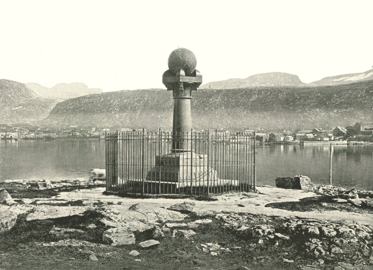 La colonne du méridien, Hammerfest, Norvège, 1895 - Unbekannt