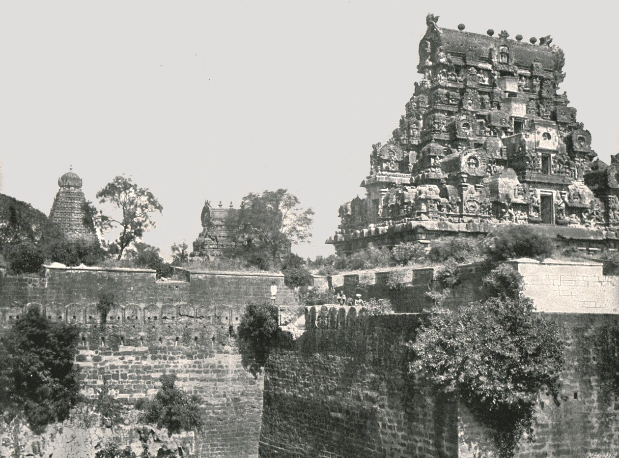 Le fossé et le fort, Tanjore, Inde, 1895 - Unbekannt