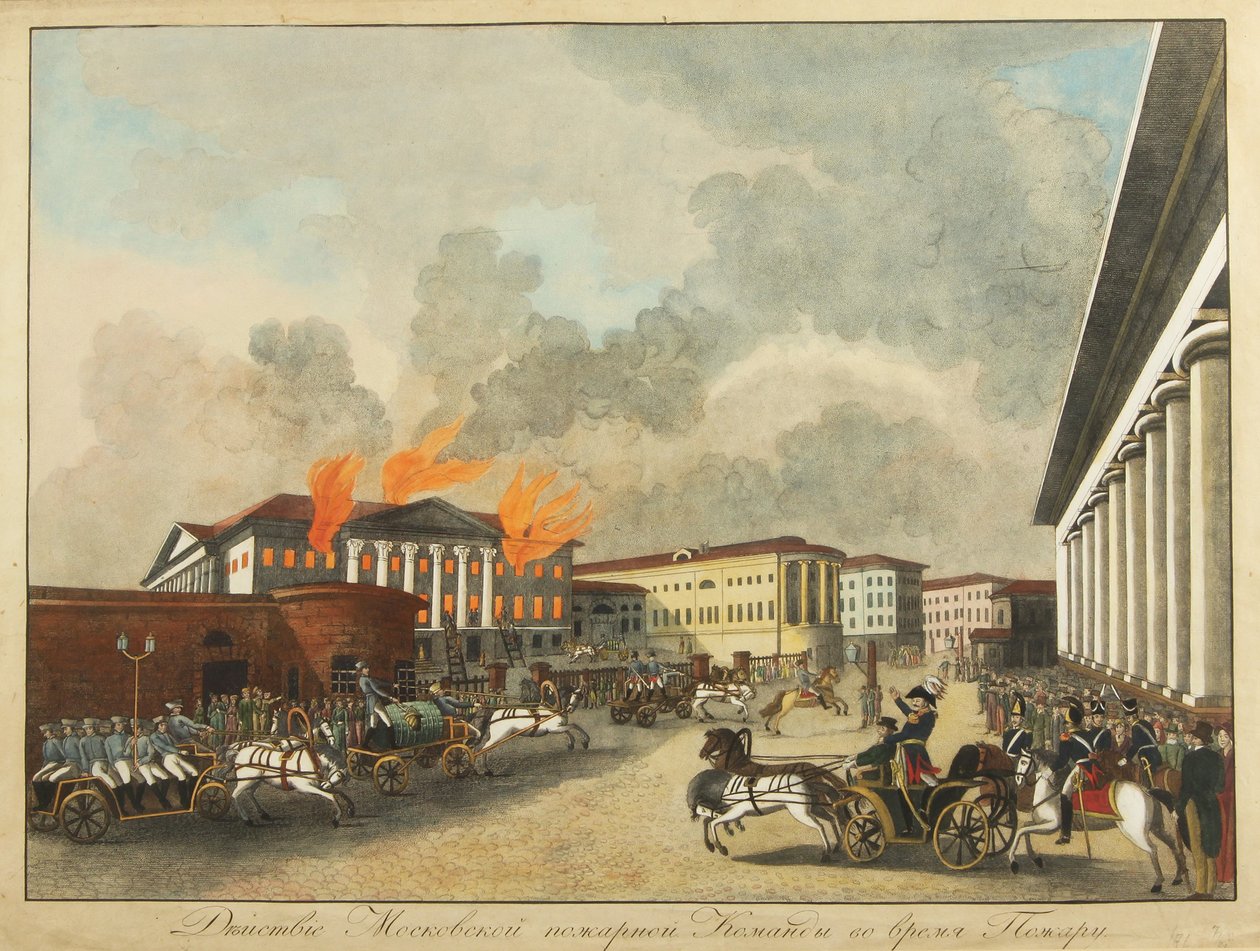 Les pompiers de Moscou, 1810 - Unbekannt