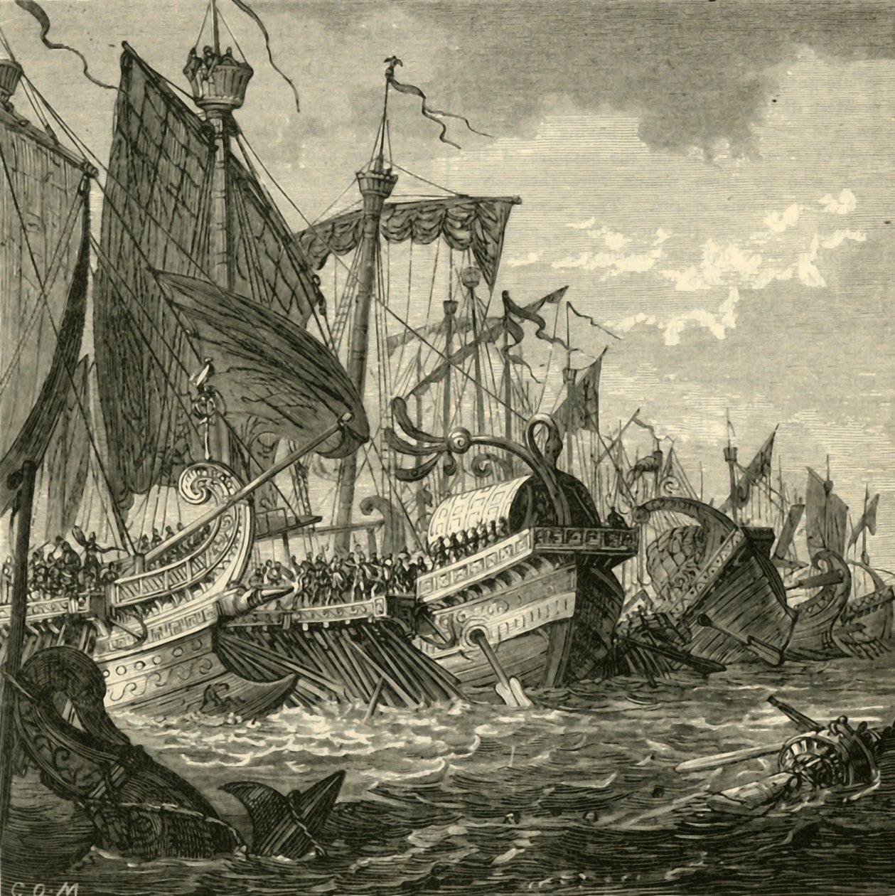 La Bataille navale au large du Cap Pelorus, 1890 - Unbekannt