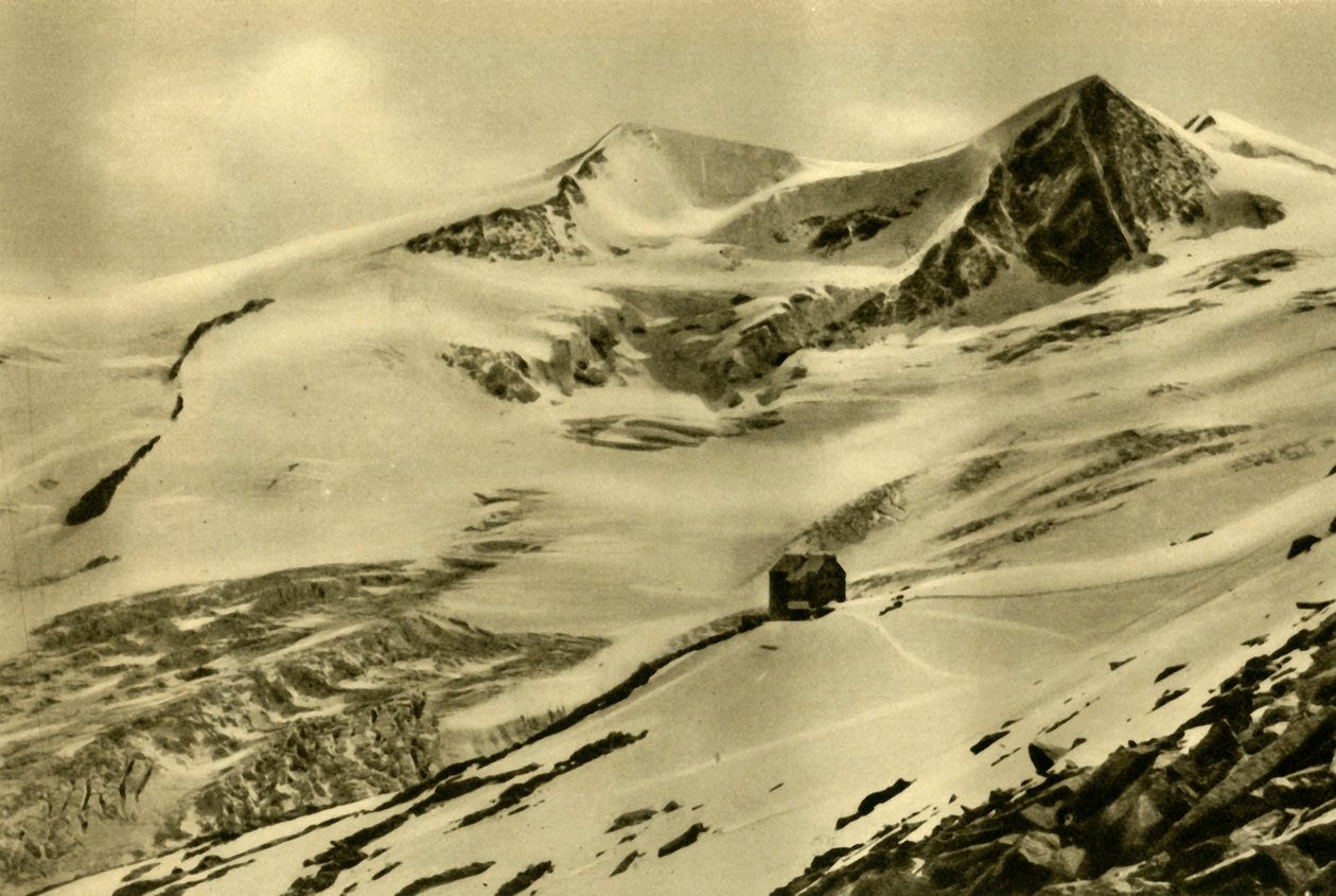 La Neue Prager Hütte, montagne Großvenediger, Tyrol, Autriche, vers 1935 - Unbekannt