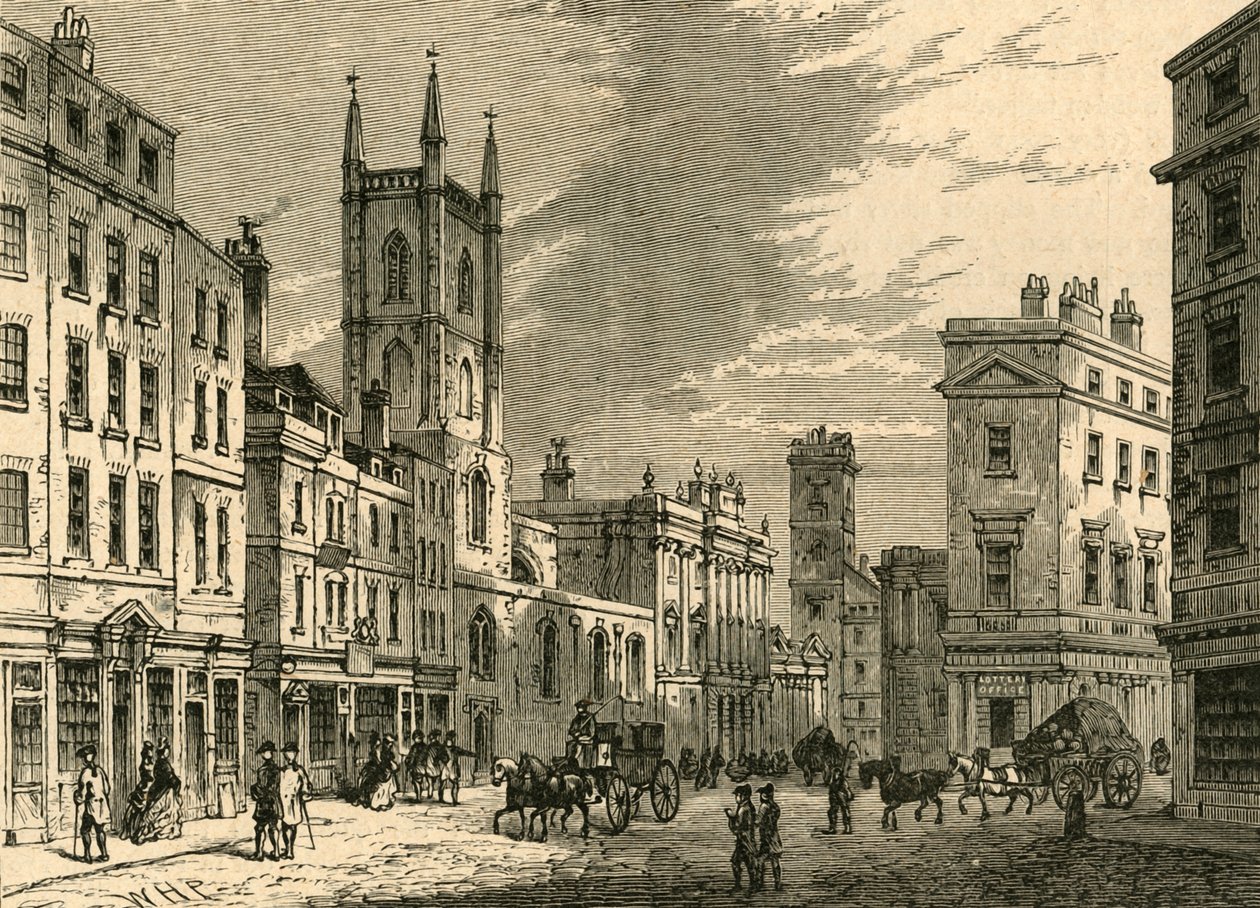 La vieille banque, vue depuis la Mansion House, 1897 - Unbekannt