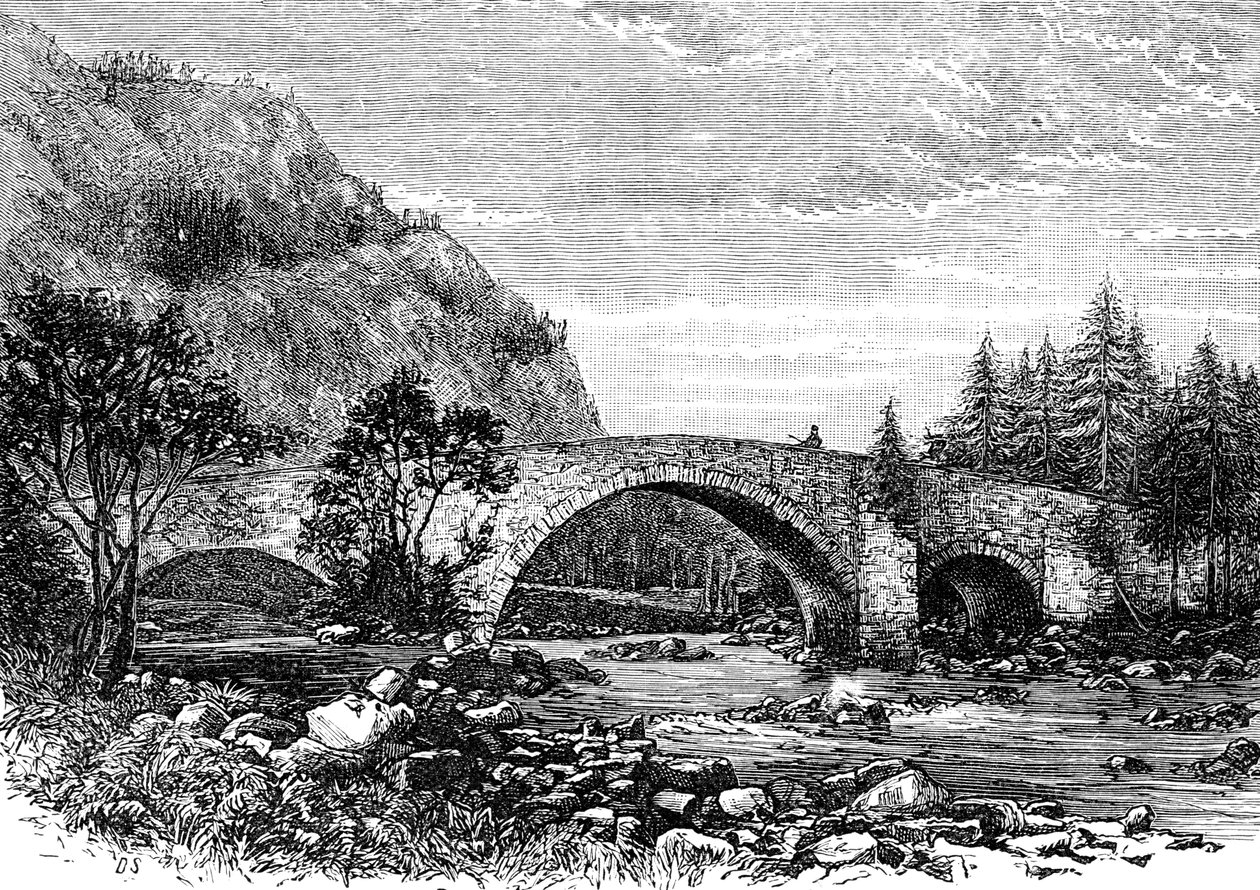 Le vieux pont, Invercauld, Écosse, 1900 - Unbekannt