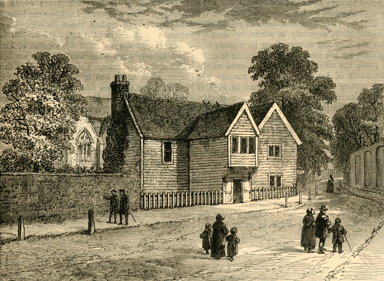 Le vieux presbytère, Stoke Newington, en 1858, vers 1876 - Unbekannt