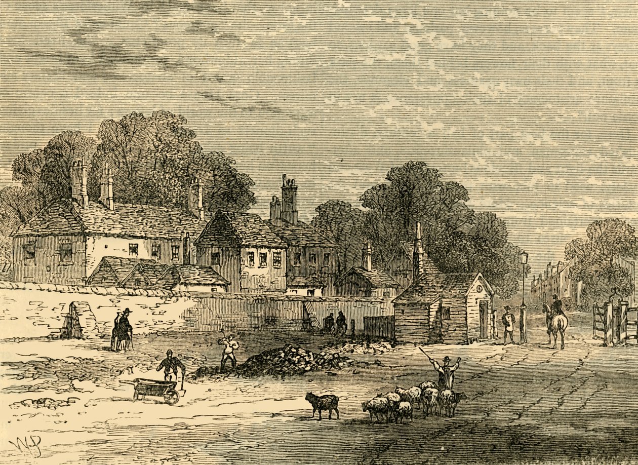 Le vieux péage, Kensington, en 1820, vers 1876 - Unbekannt