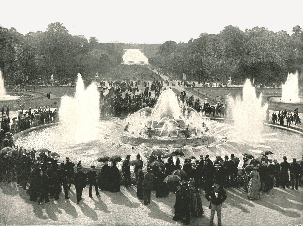 Les fontaines du palais, Versailles, France, 1895 - Unbekannt
