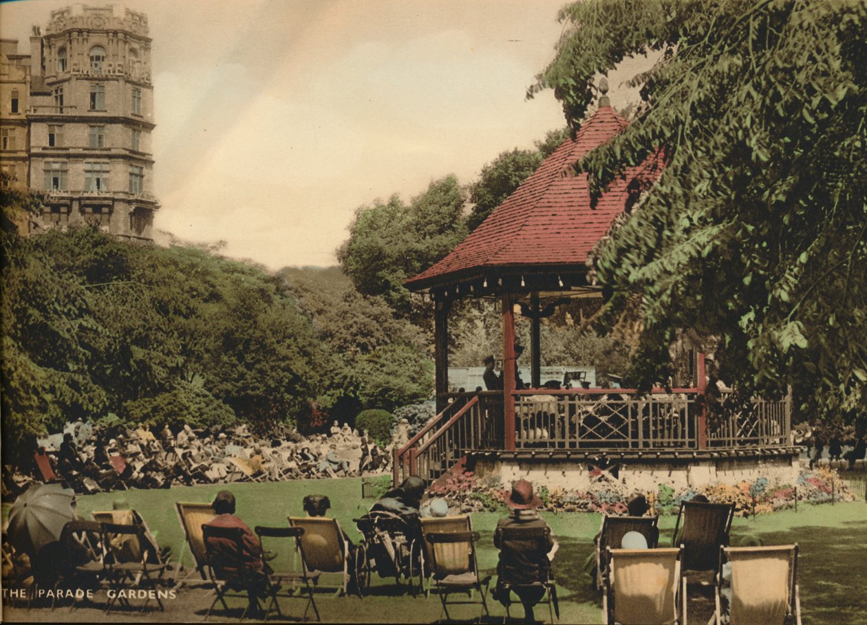 Les jardins de la Parade, Bath, Somerset, vers 1925 - Unbekannt