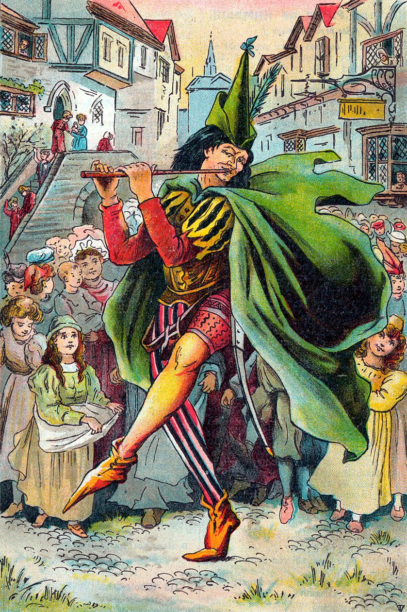 Le joueur de flûte de Hamelin emmenant les enfants, vers 1899 - Unbekannt